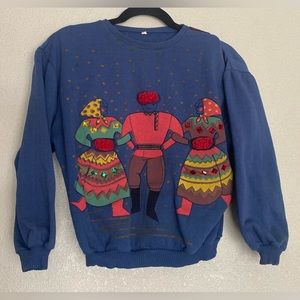 melocoton Russian Women Holding Man Sweatshirt Womens XS